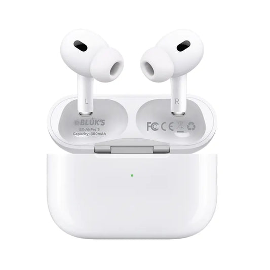 BLUK'S BX-AirPro 3 White ANC Wireless Earbuds
