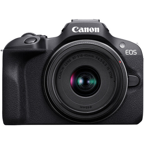 Canon EOS R100 Mirrorless Camera with 18-45mm Lens - Black - Pro Shot