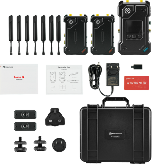 Hollyland Cosmo C2 2TX & 1RX Wireless Video Transmission System with One Year Official Warranty Pro Shot