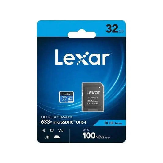 Lexar 32GB High-Performance Micro SD Card (SDHC) - 100MB/s Pro Shot