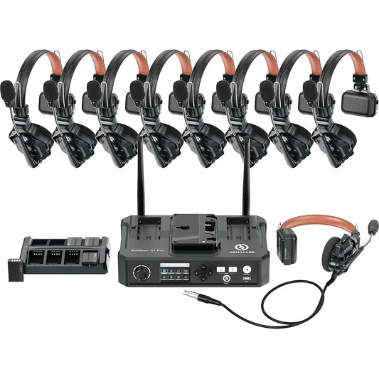 Hollyland Solidcom C1 Pro Hub8S 9-Person Wireless Intercom System