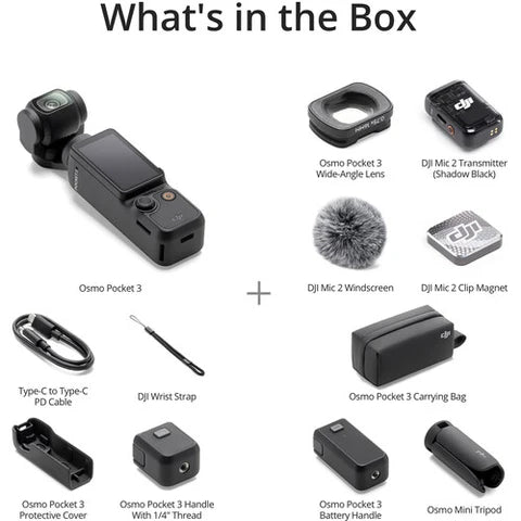 DJI Osmo Pocket 3 Creator Combo Gimbal Camera