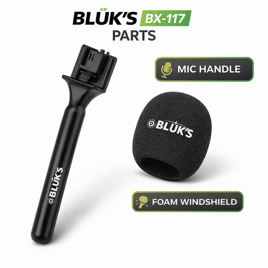 BLUK'S BX-117 Wireless Microphone Handheld Interview Handle