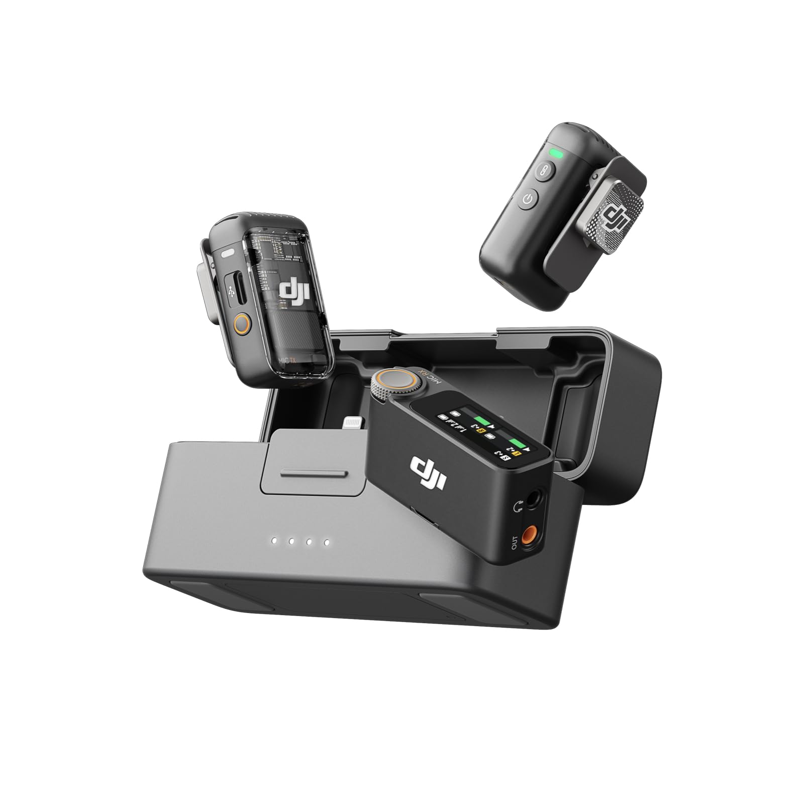 DJI Mic 2 Wireless Microphone (2 TX + 1 RX + Charging Case)