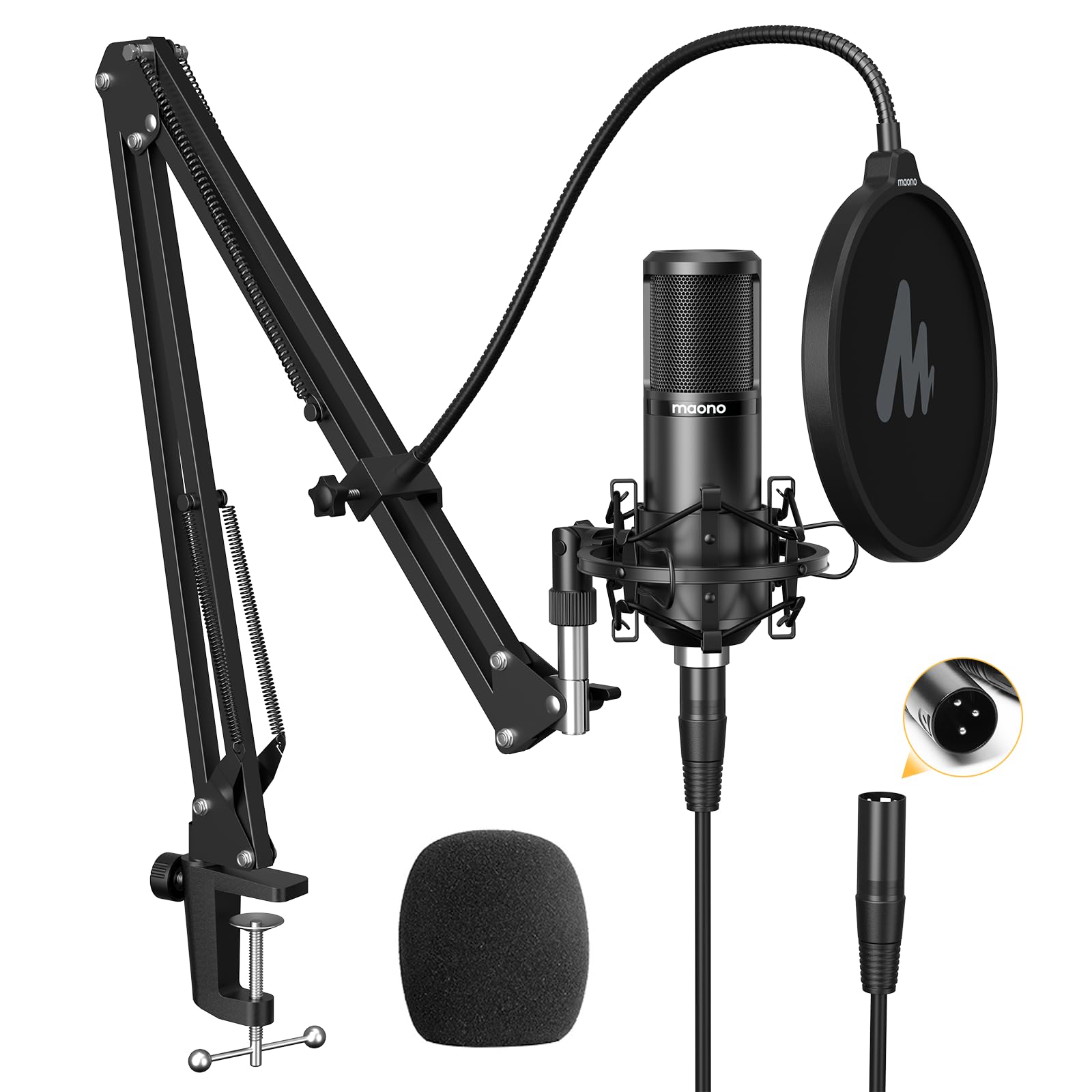 MAONO PM320 Series Cardioid Condenser Studio Microphone Set