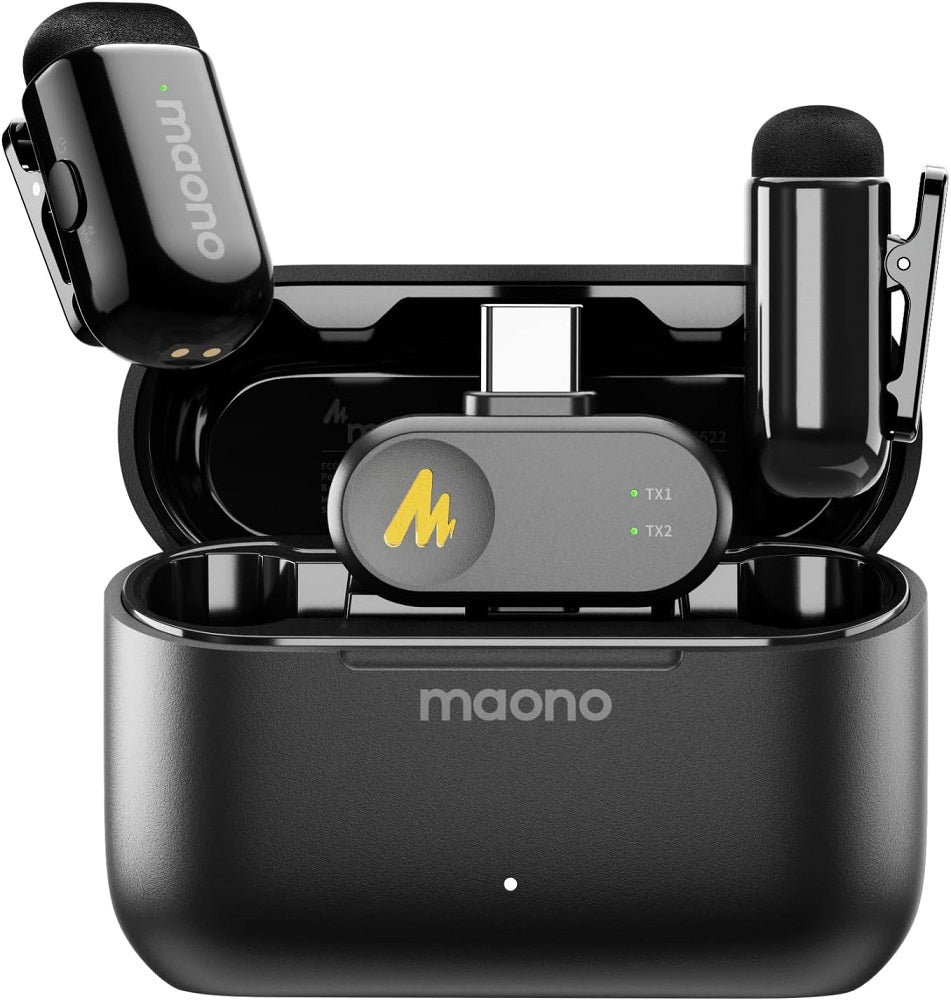 MAONO Wave T1 Mini PC2 Type-C Wireless Lavalier Microphone