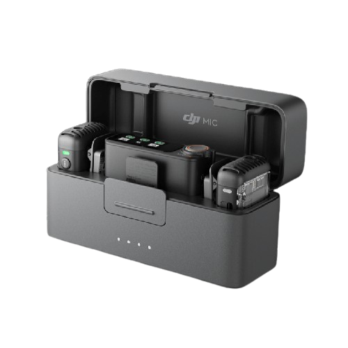DJI Mic 2 TX 1 RX Charging Case, Wireless Lavalier Microphone