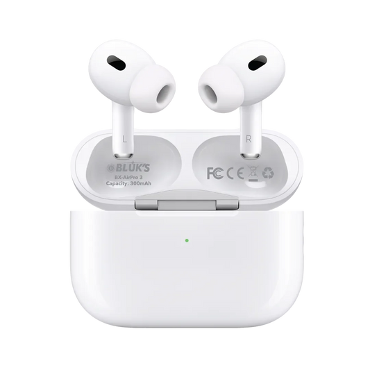 BLUK'S BX-AirPro 3 White ANC Wireless Earbuds