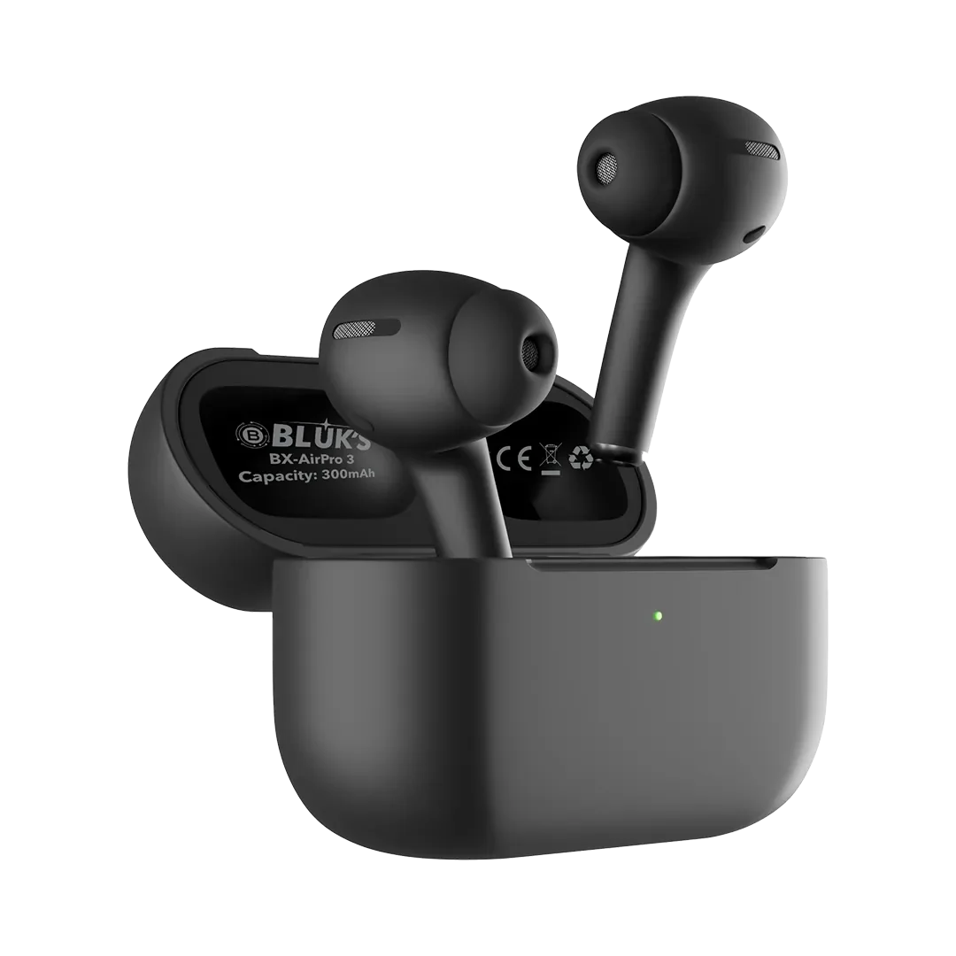 BLUKS BX-AirPro 3 Black ANC Wireless Earbuds