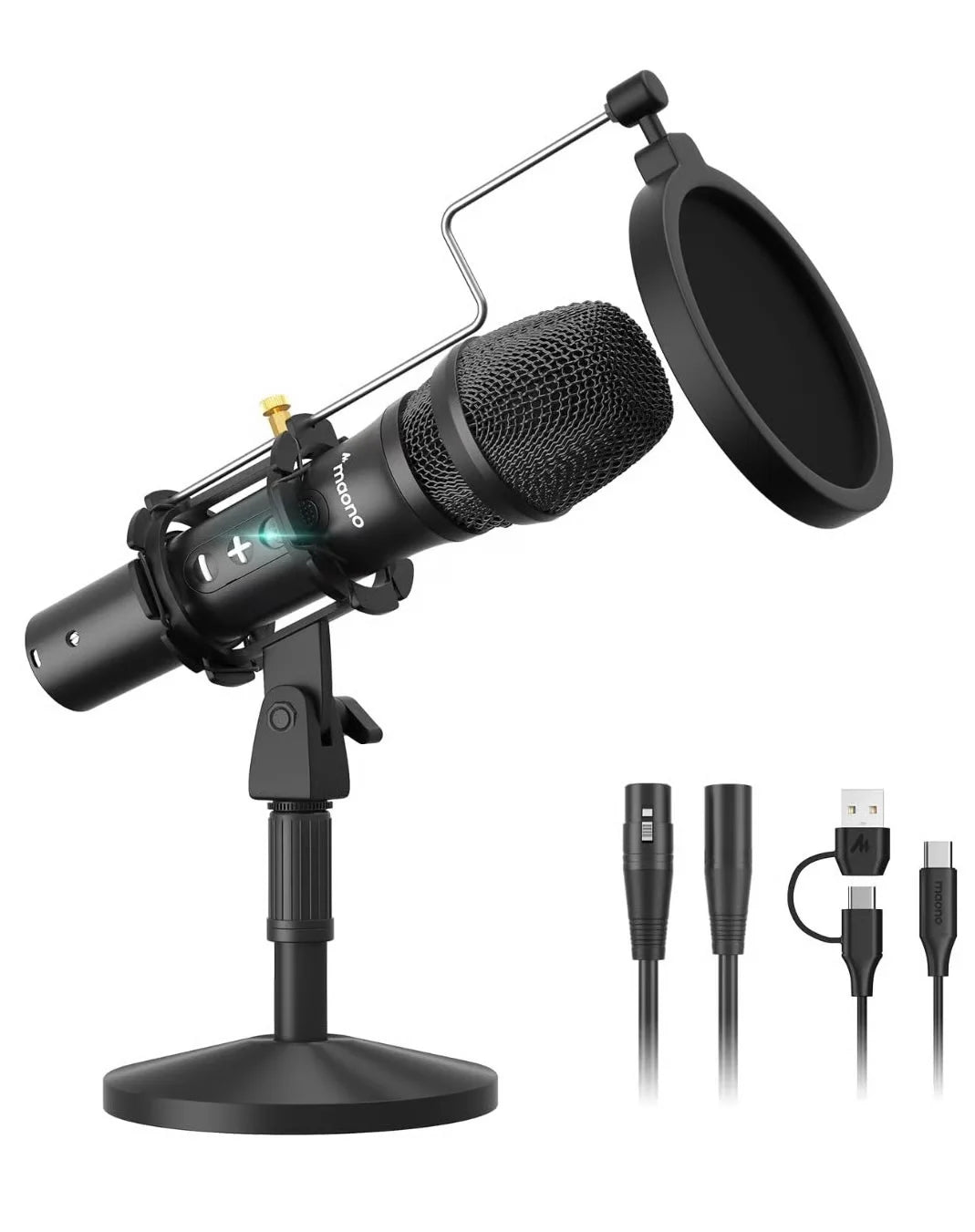 MAONO HD300 Series Cardioid Dynamic USB/XLR Microphone