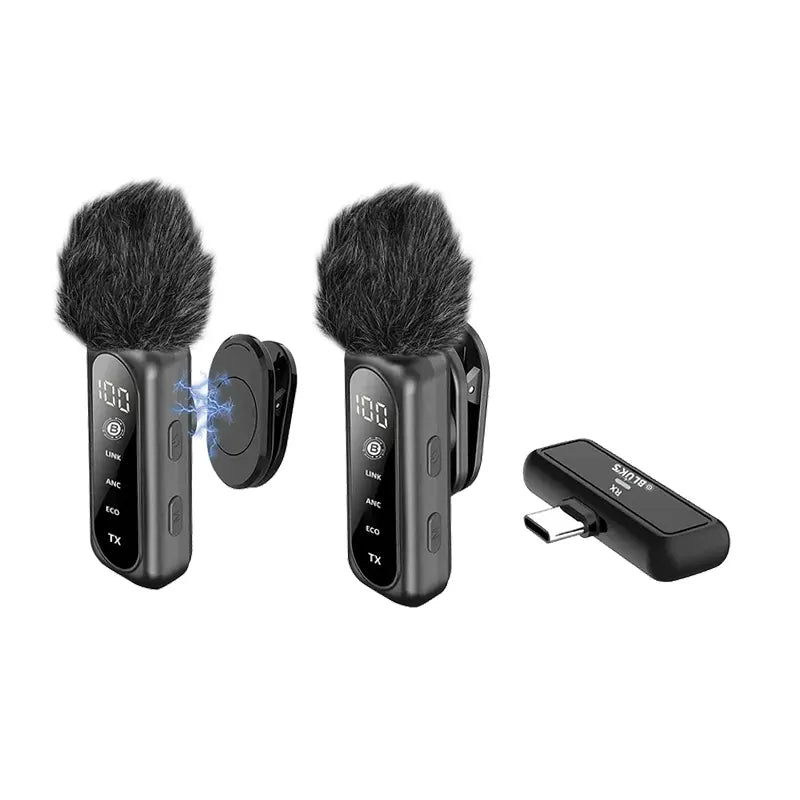 BLUK'S BX-119 Voxnix-Pro Dual Wireless Lavalier Microphone
