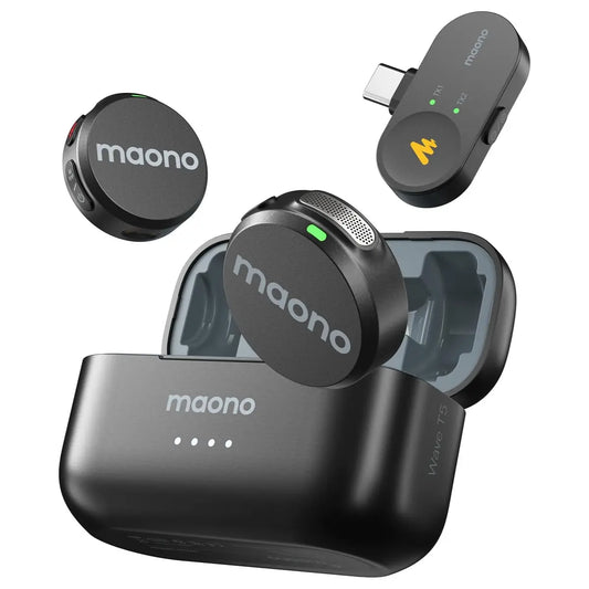 MAONO Wave T5 PC2 Type-C Wireless Lavalier Microphone
