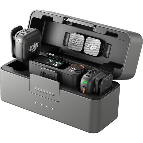DJI Mic 3 (2 TX + 1 RX + Charging Case) Wireless Microphone System