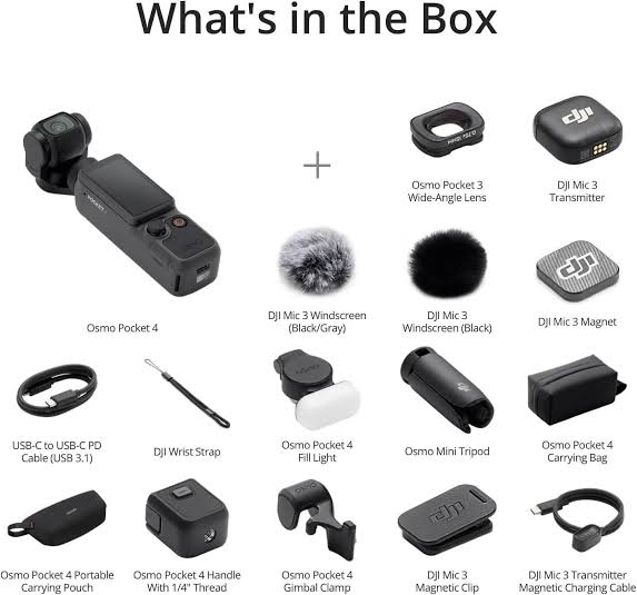 DJI Osmo Pocket 4 Creator Combo