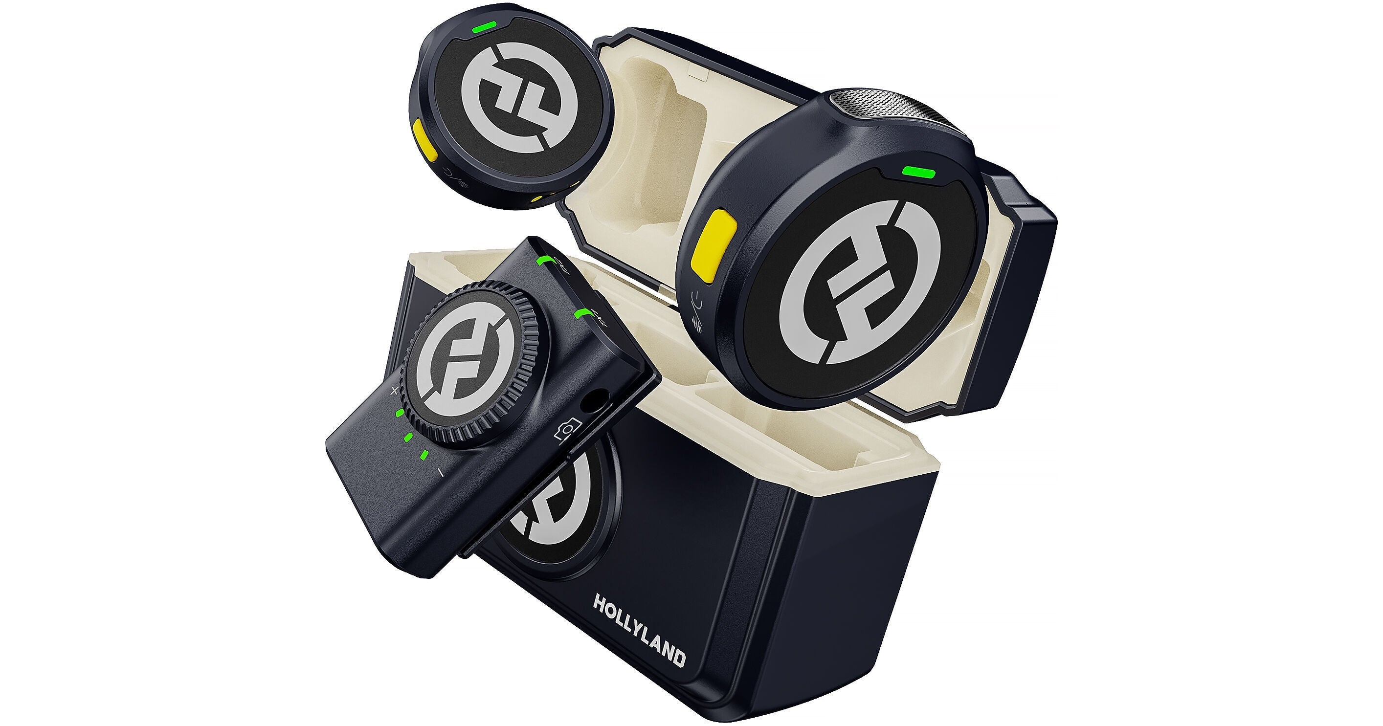 Hollyland LARK M2 Duo with USB-C Plug (Shine Charcoal) with One Year Official Warranty Pro Shot