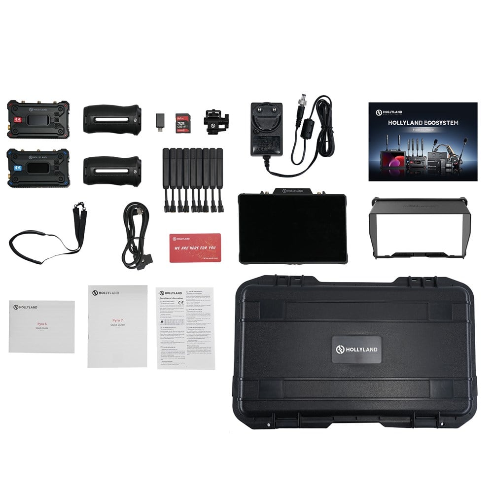Hollyland Pyro Video Transmission & Monitoring Kit (7-Inch) with One Year Official Warranty Pro Shot