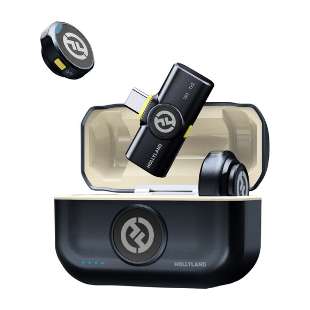 Hollyland LARK M2 Duo with USB-C Plug (Shine Charcoal) with One Year Official Warranty Pro Shot