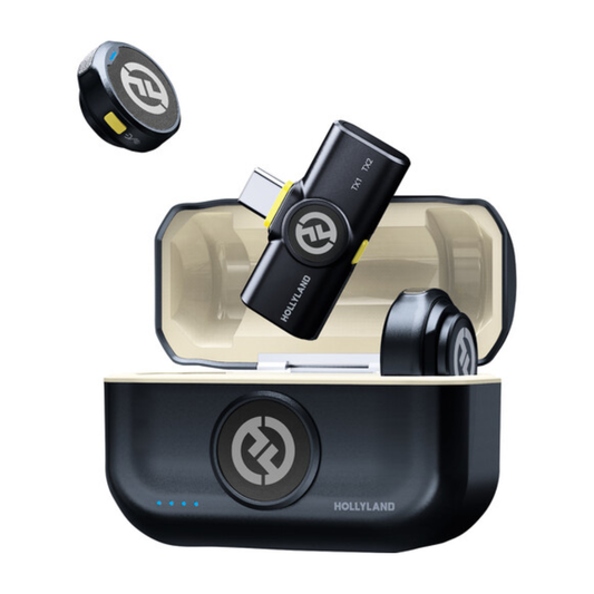 Hollyland LARK M2 Duo with USB-C Plug (Shine Charcoal) with One Year Official Warranty Pro Shot