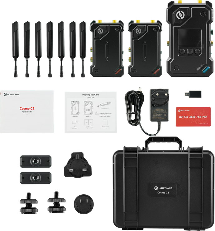 Hollyland Cosmo C2 2TX & 1RX Wireless Video Transmission System with One Year Official Warranty Pro Shot