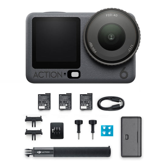 DJI Osmo Action 6 Adventure Combo | Rugged Action Camera Kit - Pro Shot