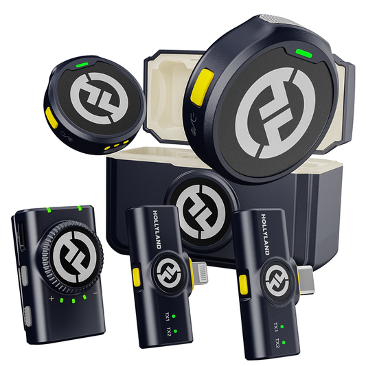 Hollyland LARK M2 Combo (Shine Charcoal) with One Year Official Warranty Pro Shot