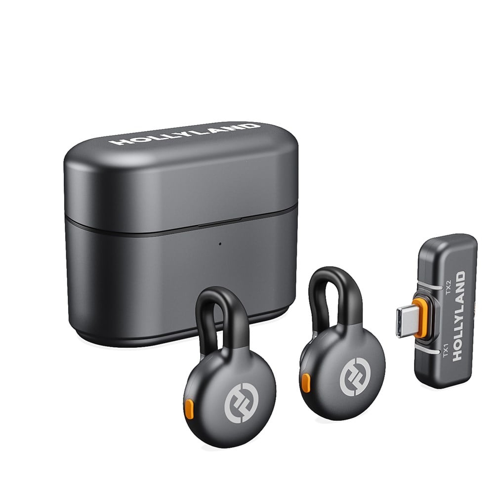 Hollyland LARK M2S Duo (Space Gray, with USB-C RX) with One Year Official Warranty Pro Shot