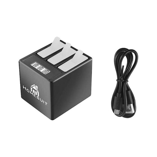 Homesuit 3-Channel LCD USB Charger for Gopro Hero 9/10/11 Pro Shot