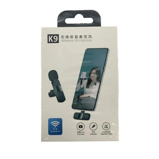 K9 Wireless Collar Mic iPhone/Android & Type C Supported Wireless Microphone Pro Shot