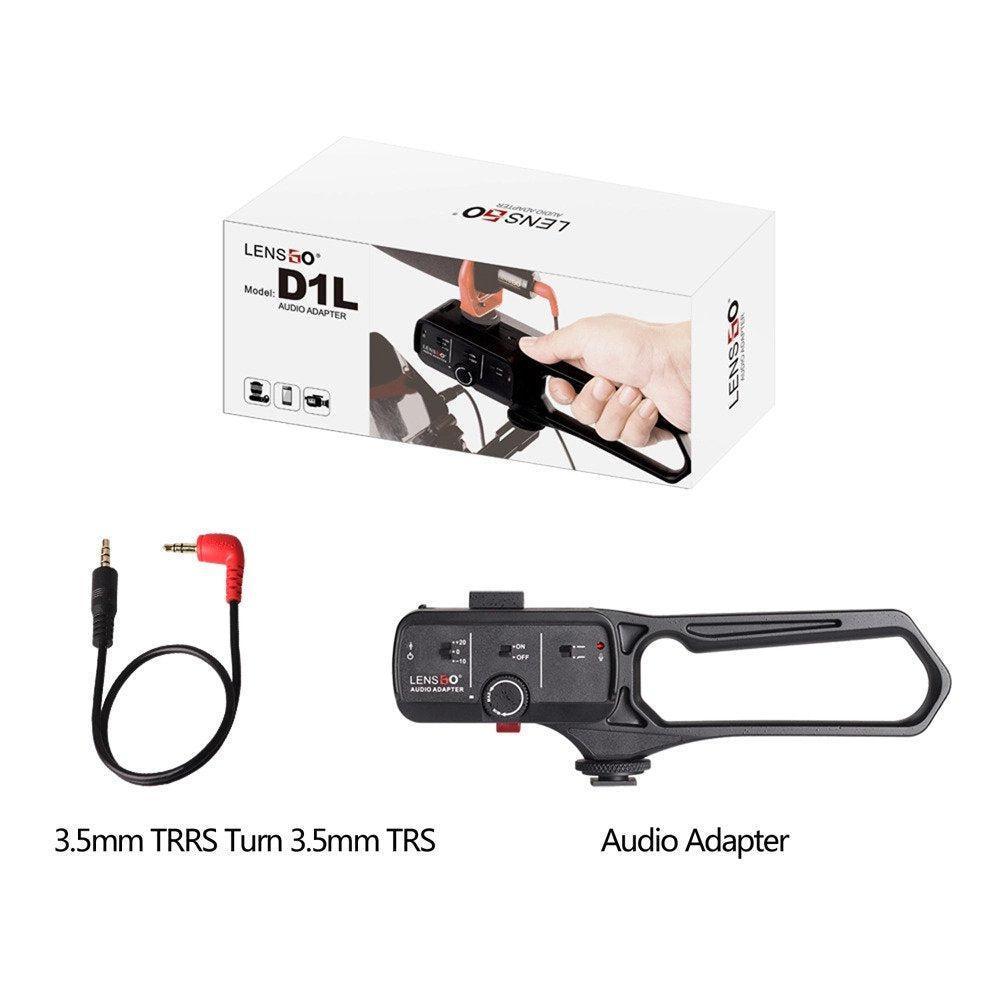 LENSGO D1L Microphone MIC Audio Adapter Voice Frequency Regulator Pro Shot