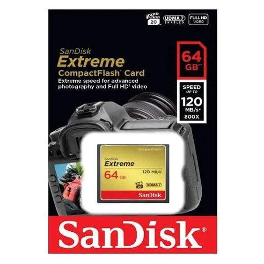 SanDisk 64GB Extreme CompactFlash Memory Card Pro Shot