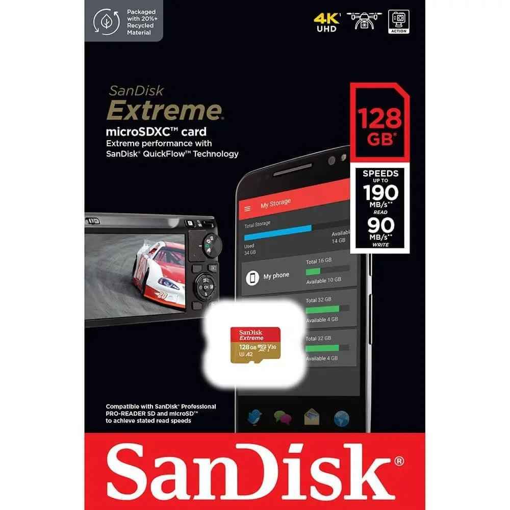 Sandisk EXTREME MICRO SDXC 128GB 190MB/S UHS-I
